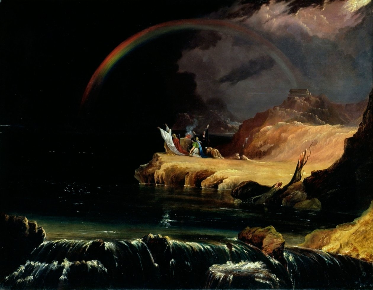 The Covenant, c.1843 (óleo sobre tela) de John Martin