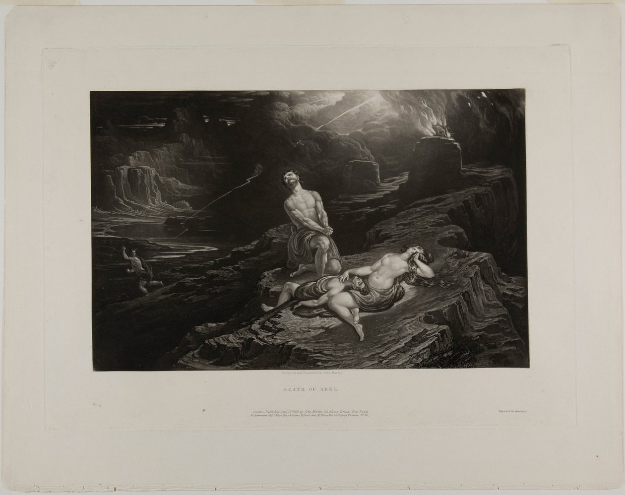 A Morte de Abel, de Ilustrações da Bíblia de John Martin