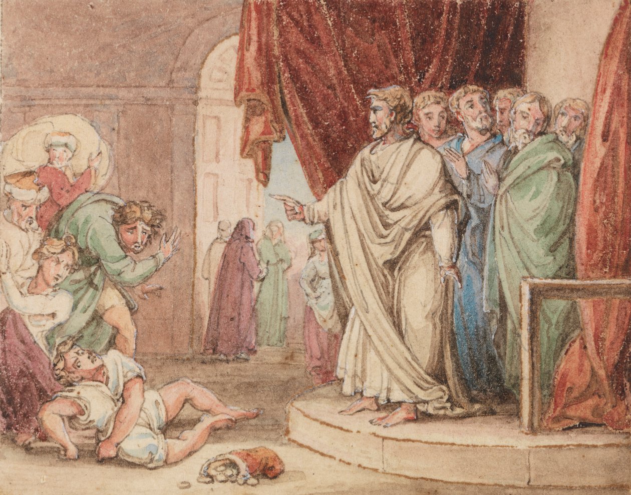 A Morte de Ananias de John Martin