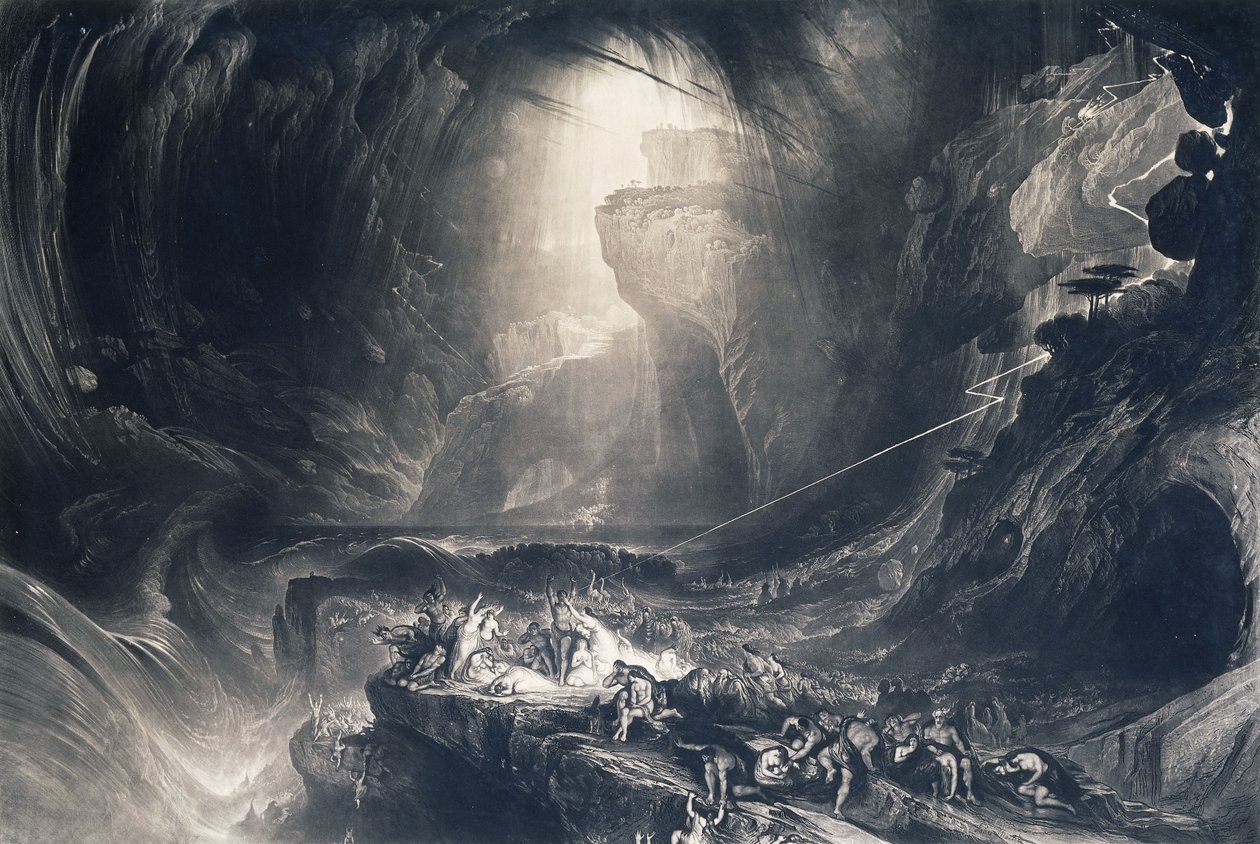 O Dilúvio, 1828 de John Martin