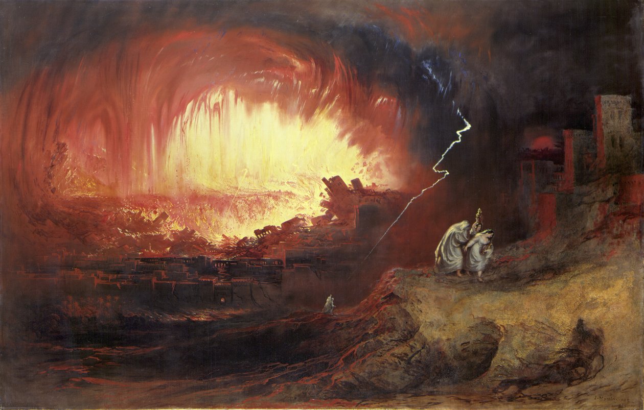 A destruição de Sodoma e Gomorra de John Martin