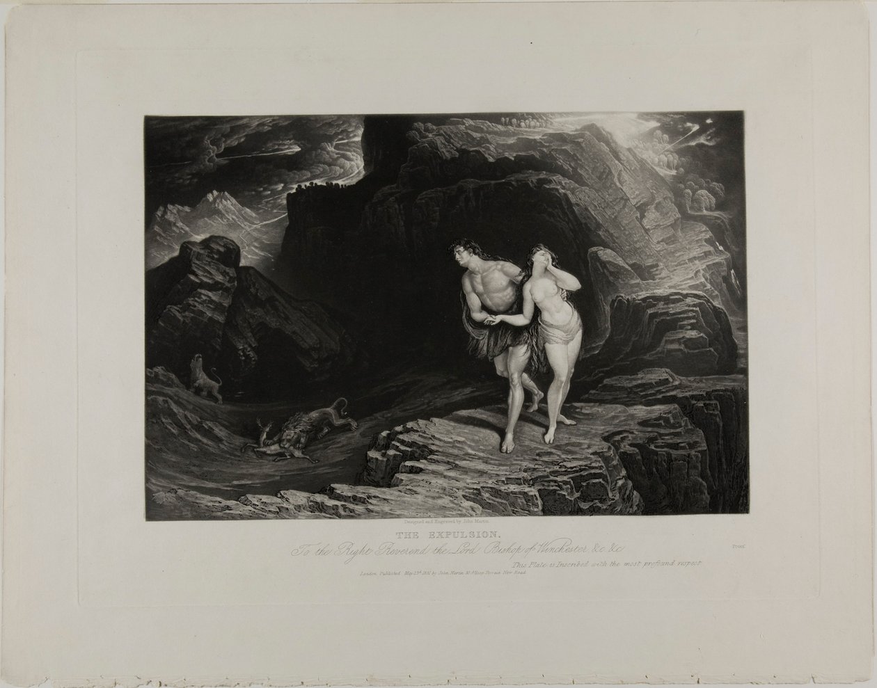 A Expulsão, de Ilustrações da Bíblia de John Martin