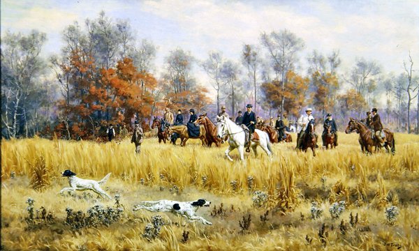 Ensaios de Campo na Carolina do Norte ou Ensaios de Campo na Carolina Central de 1891, c.1891 (óleo sobre tela) de John Martin Tracy