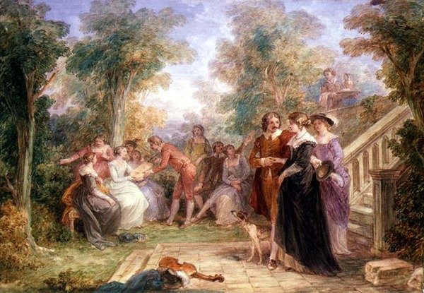 Champetre de Pés (aguarela) de John Massey Wright