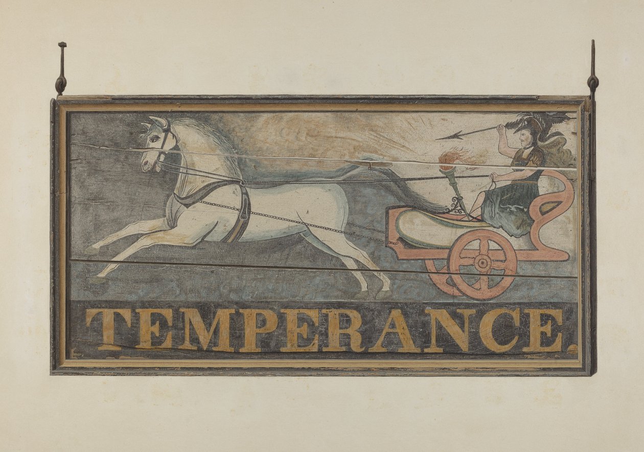 Sinal da Taverna: Temperança, c. 1940. de John Matulis