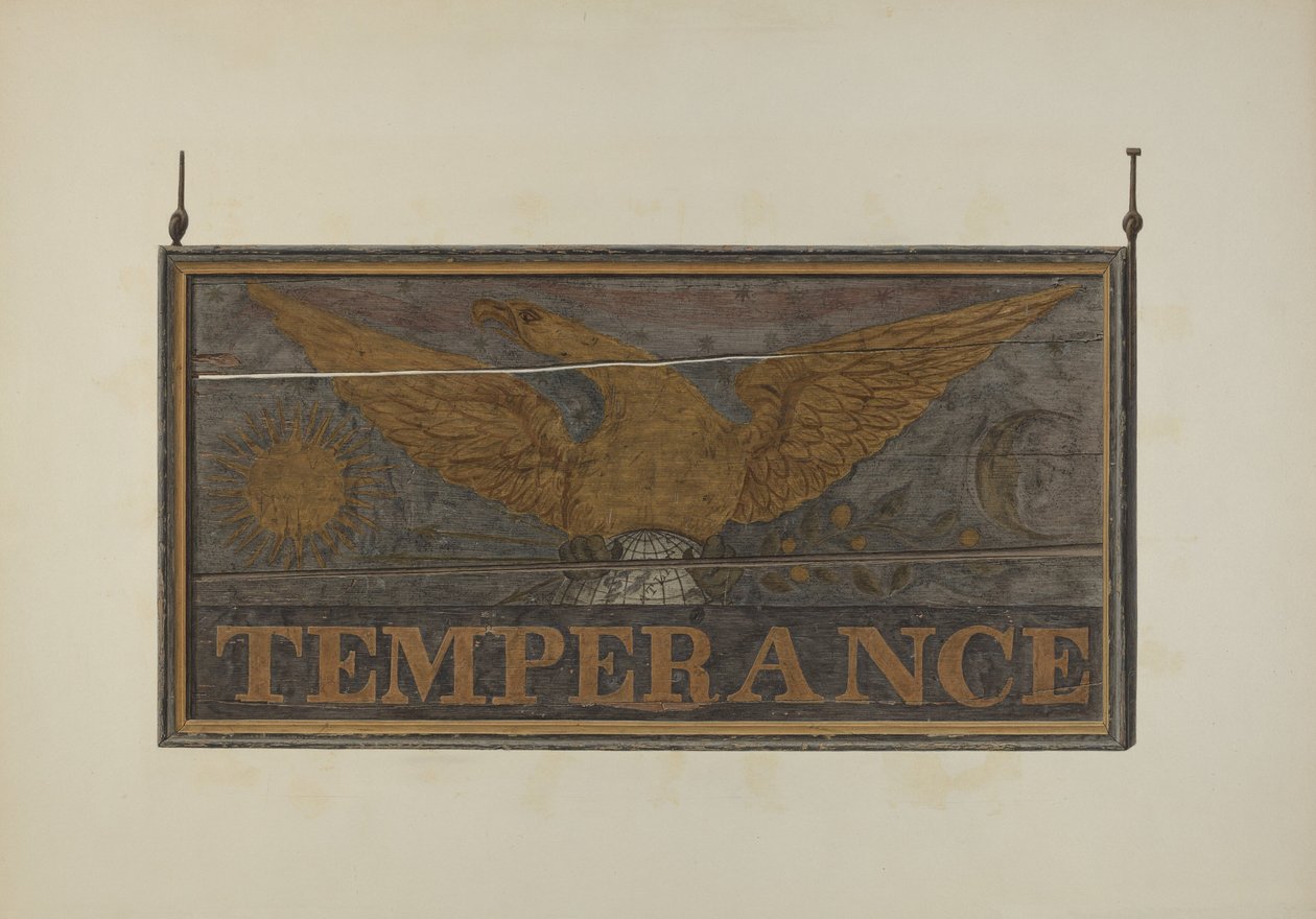 Sinal da Taverna: Temperança, c. 1940. de John Matulis
