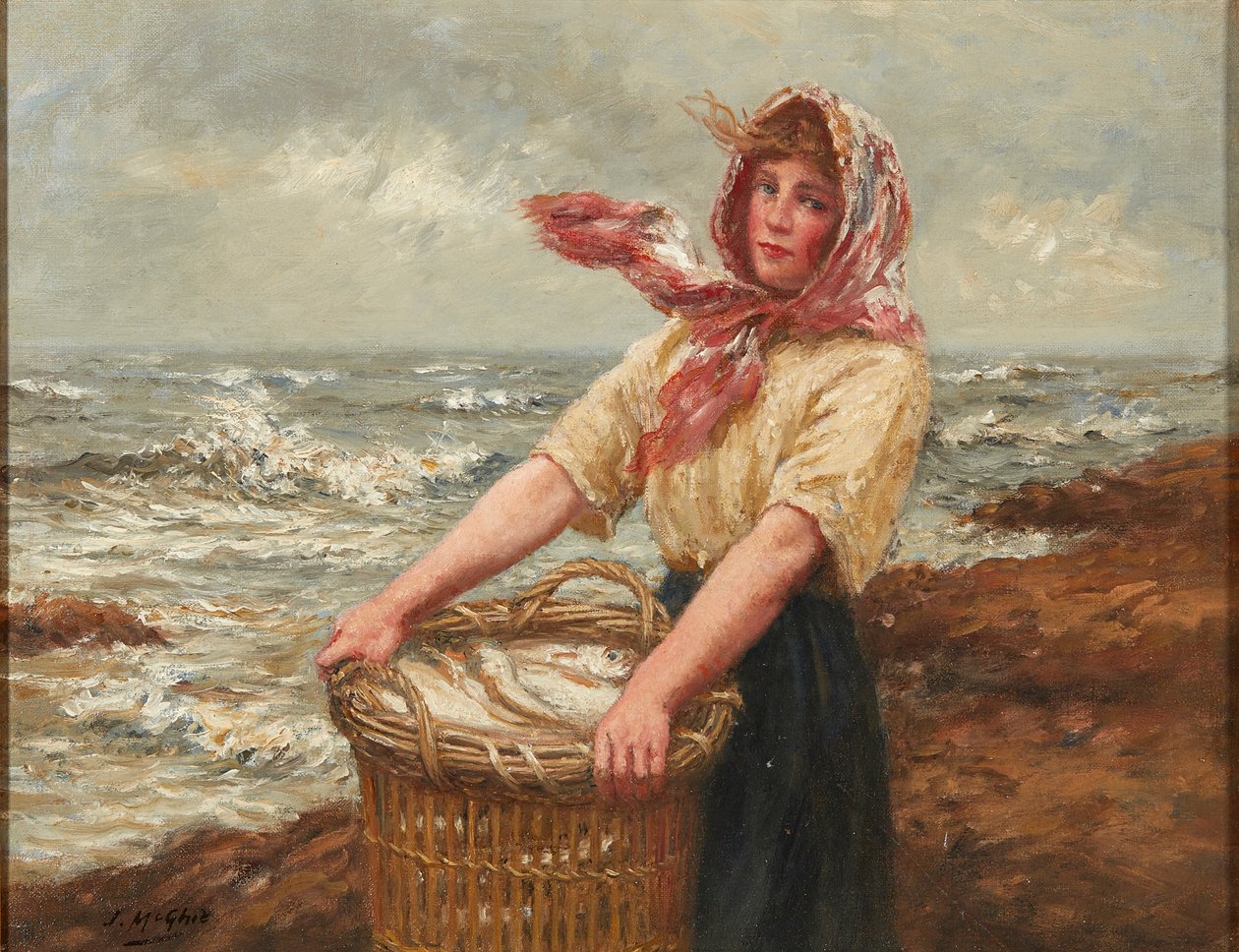 A Apanha do Dia (óleo sobre tela) de John McGhie