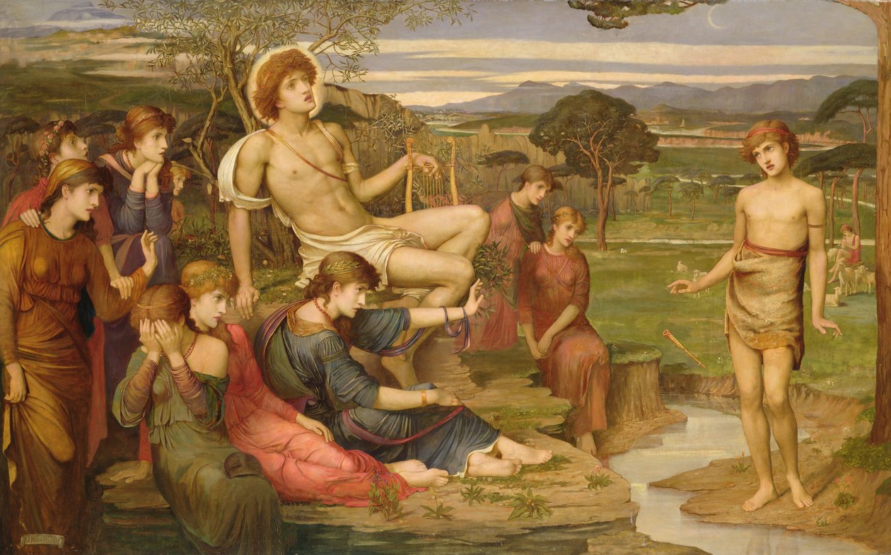 Apolo e Marsyas de John Melhuish Strudwick