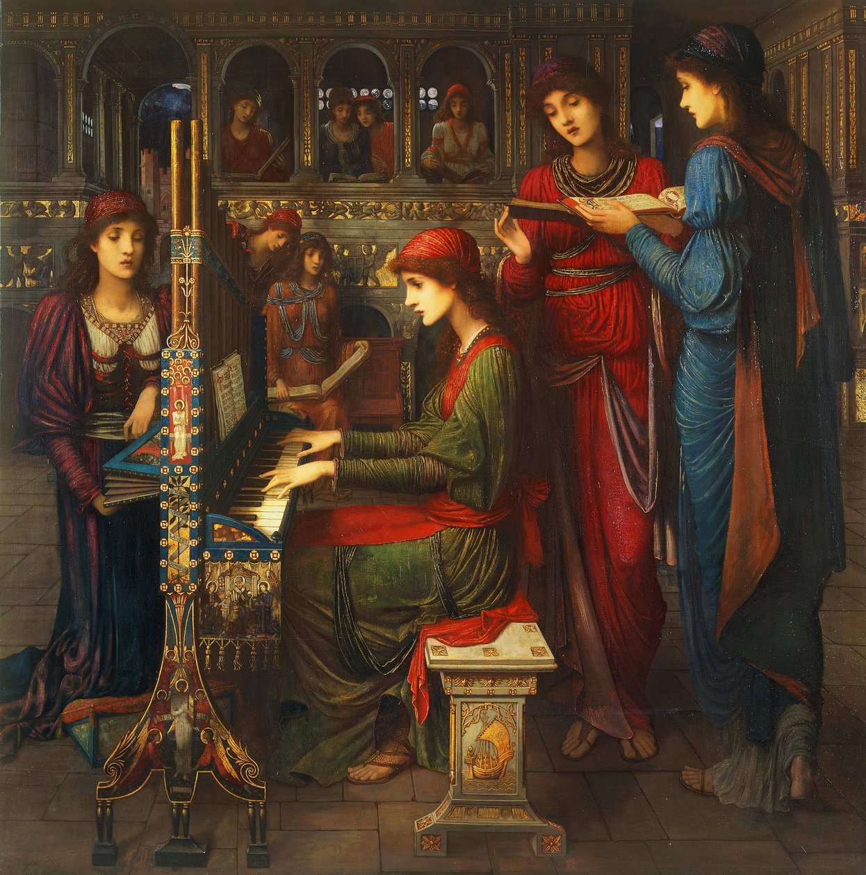 Evensong, Santa Cecília de John Melhuish Strudwick