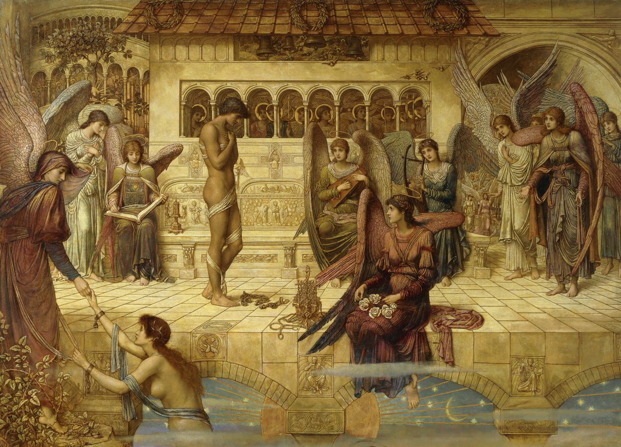 As Muralhas da Casa de Deus de John Melhuish Strudwick