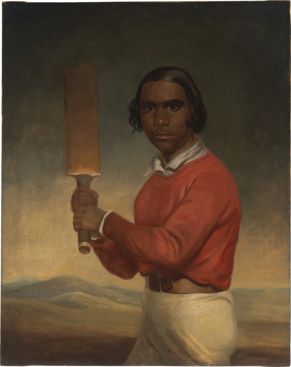 Retrato de Nannultera, um jovem jogador de críquete de Poonindie
Título(s) alternativo(s):  

Nativo da Austrália do Sul, aluno da Instituição Missionária de Poonindie de John Michael Crossland