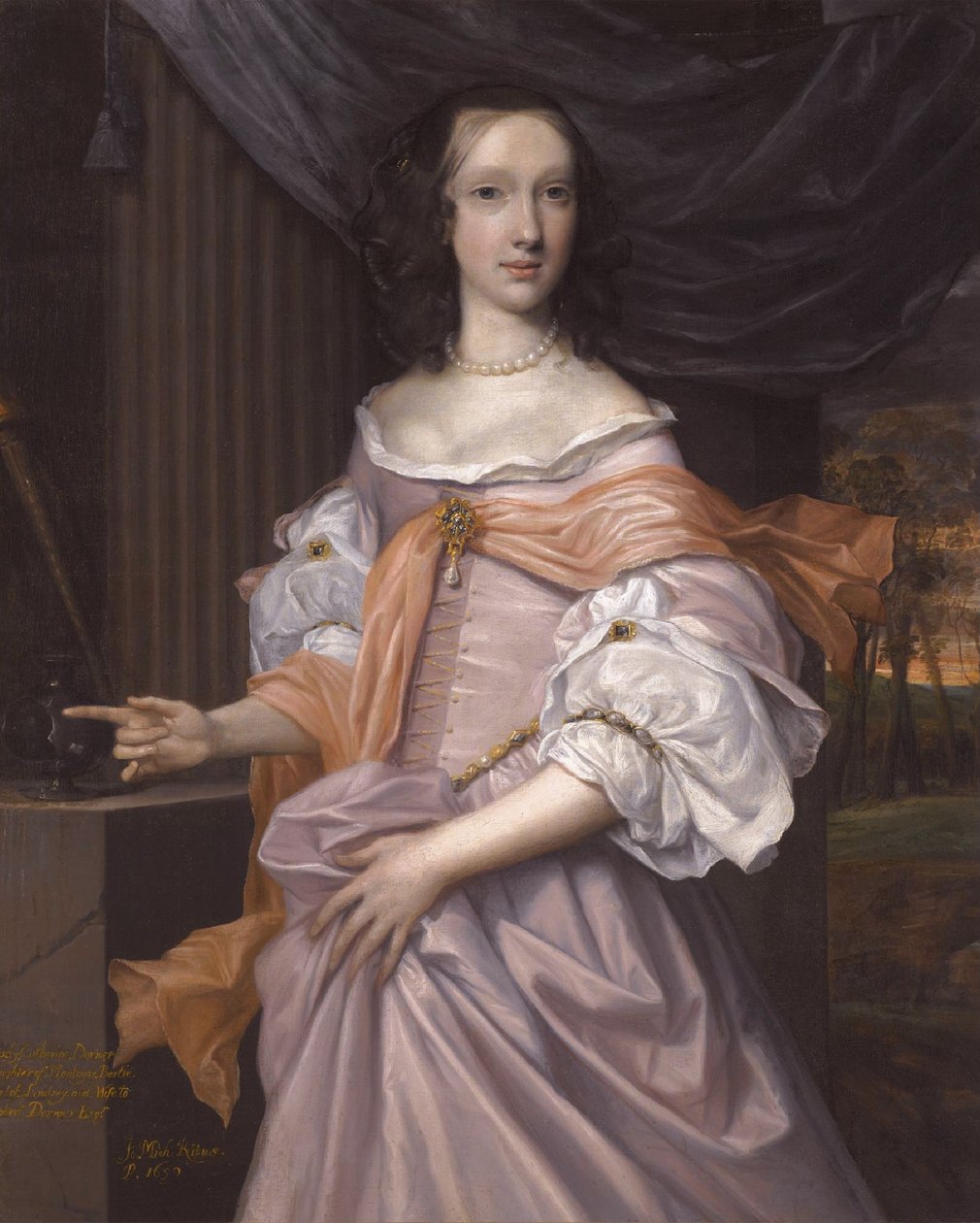 Catherine Dormer, filha de Montagu Bertie, 2º Conde de Lindsey, por John Michael Wright de John Michael Wright