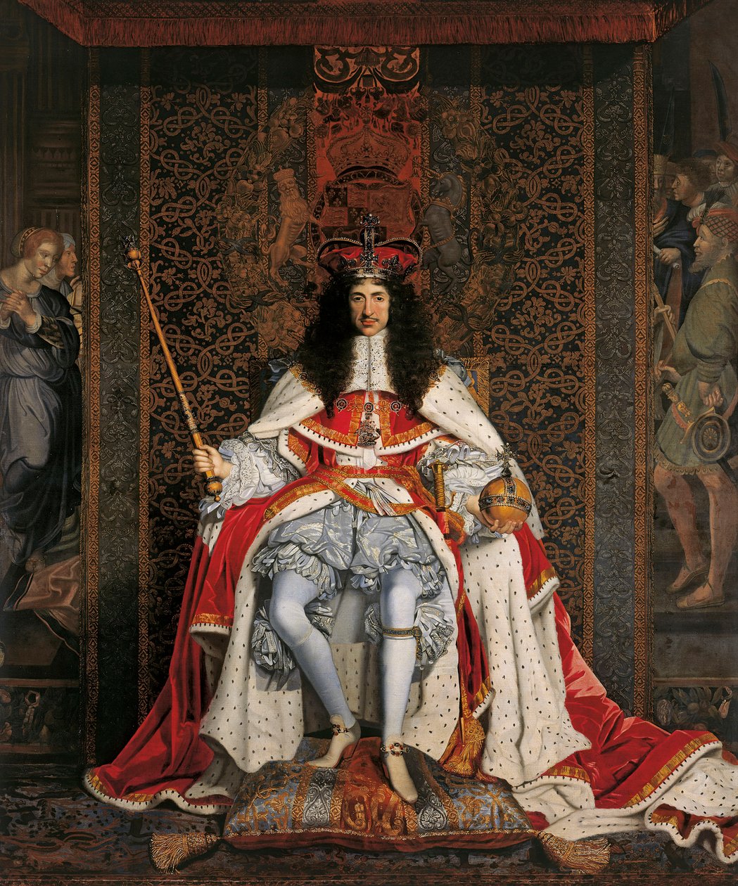 Retrato de Carlos II da Inglaterra 1630-1685, ca 1676. de John Michael Wright