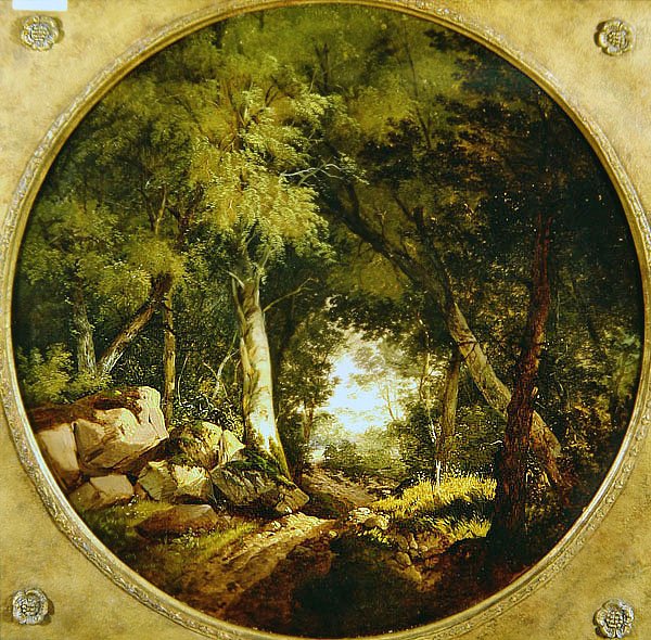 A Pista da Floresta (óleo sobre tela) de John Middleton