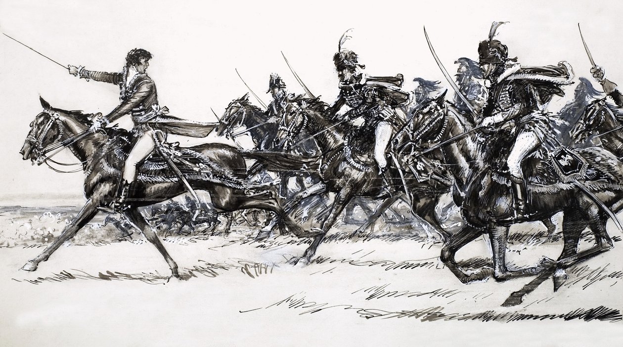 Carga de cavalaria de John Millar Watt