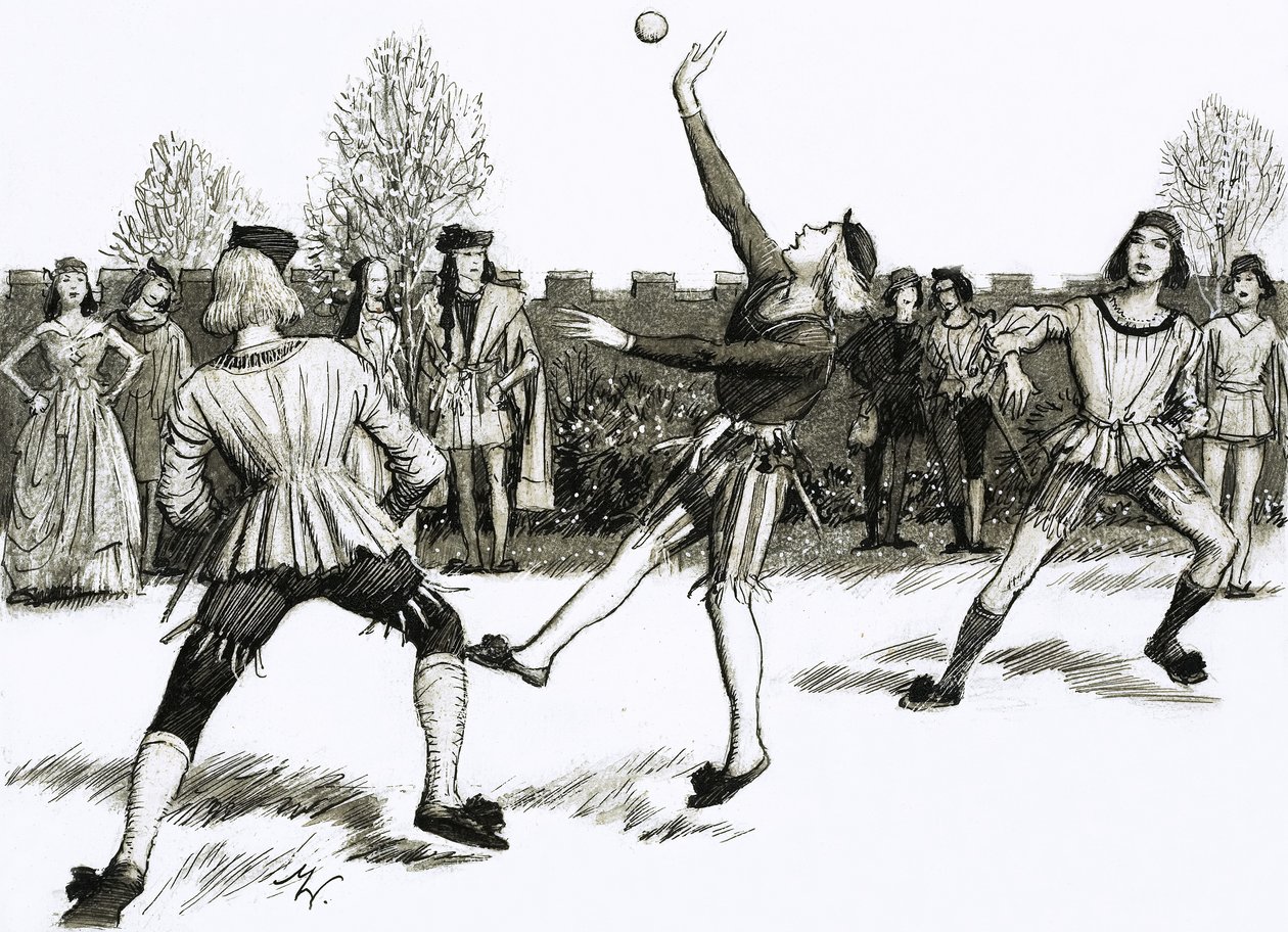 Jeu de Paume, uma espécie de andebol de John Millar Watt