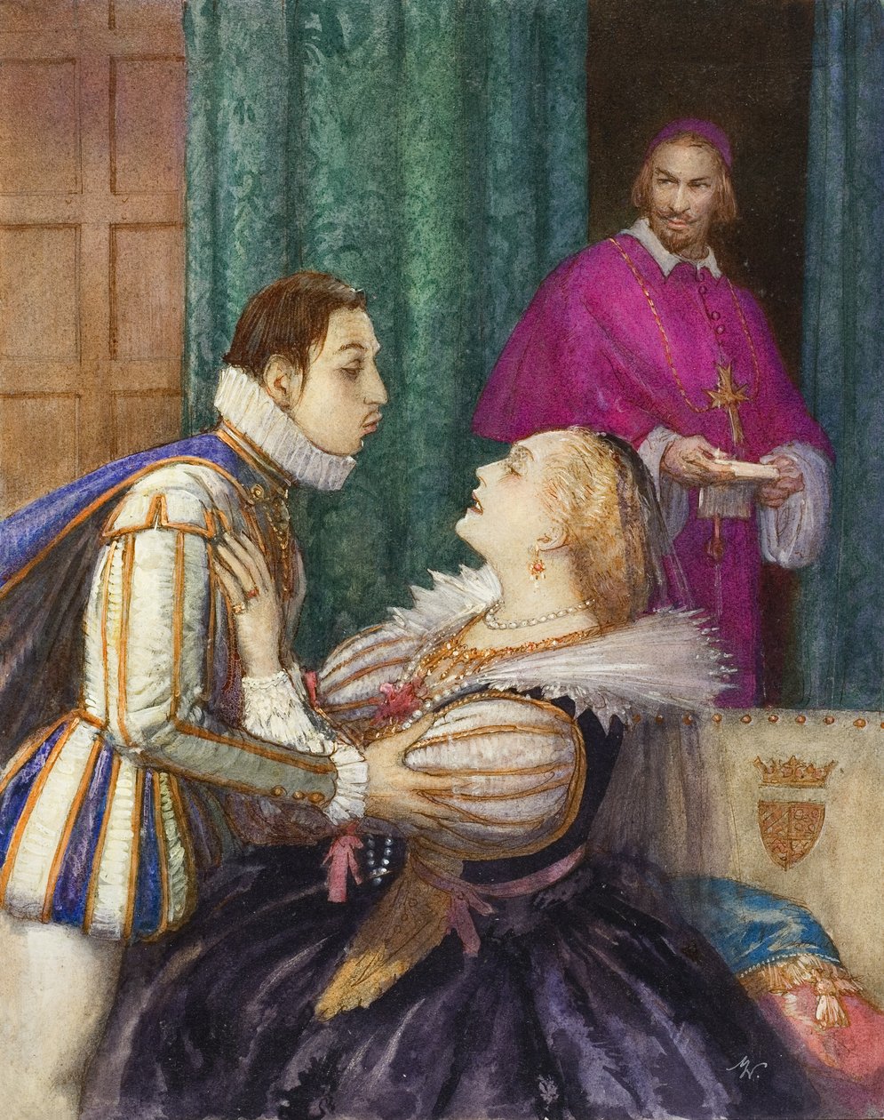 Richelieu, o Grande Cardeal (guache sobre papel) de John Millar Watt