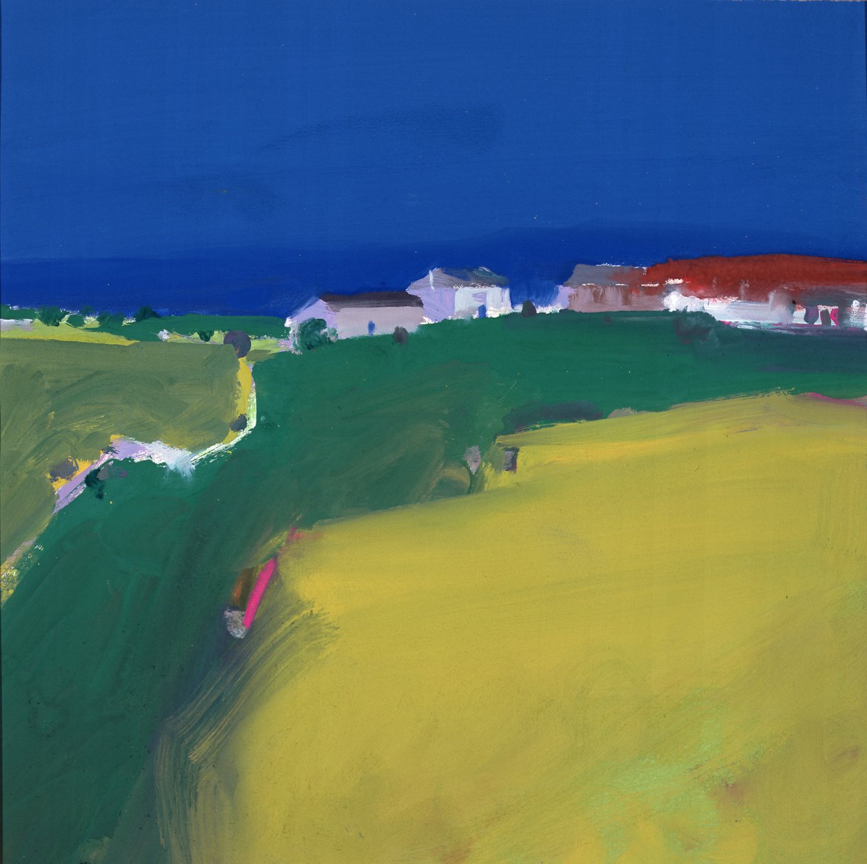 Fram at Trencom, 1999 (guache) de John Miller
