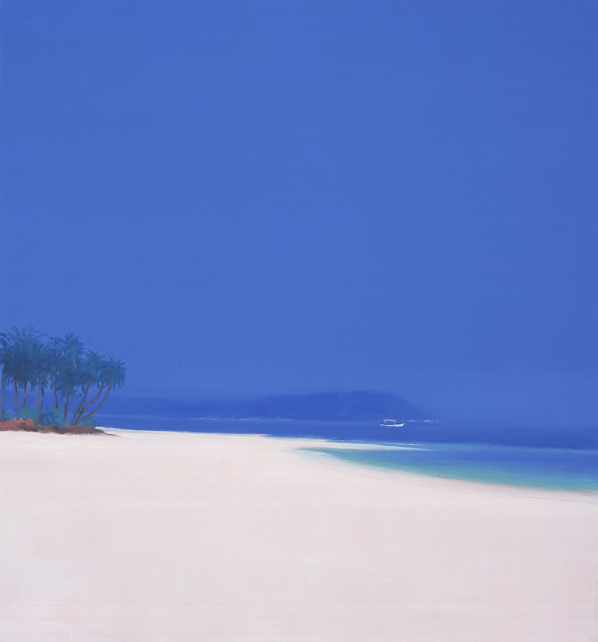 Barco de pesca branco, 2002 de John Miller