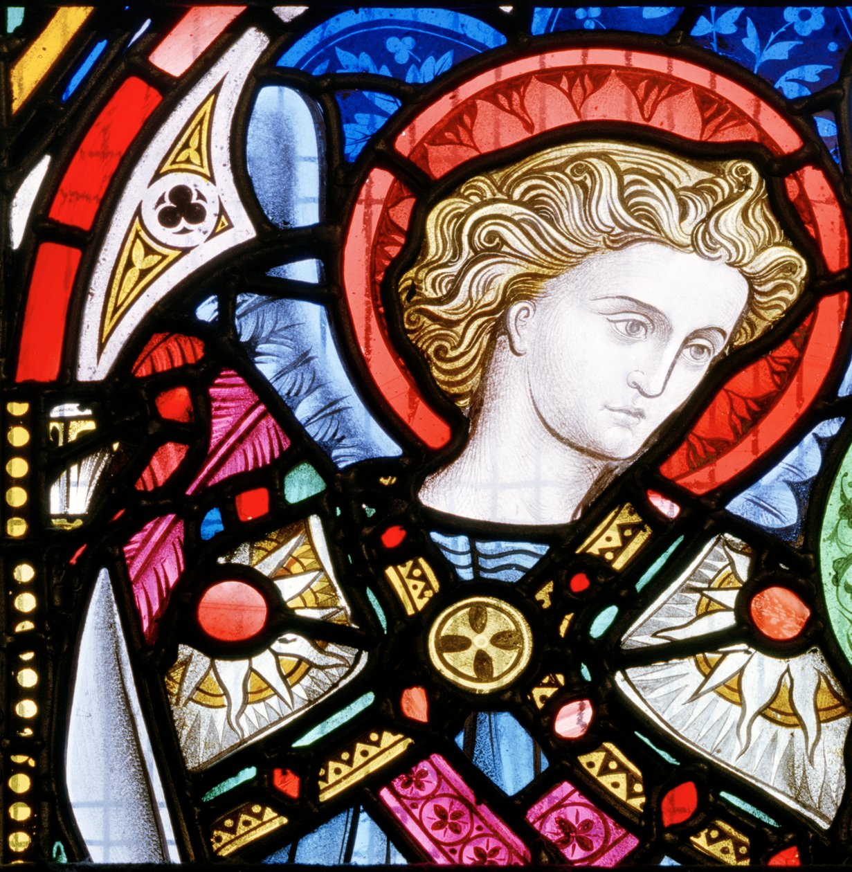 O Sacrifício de Abraão, 1861 (vitral) de John Millner Allen