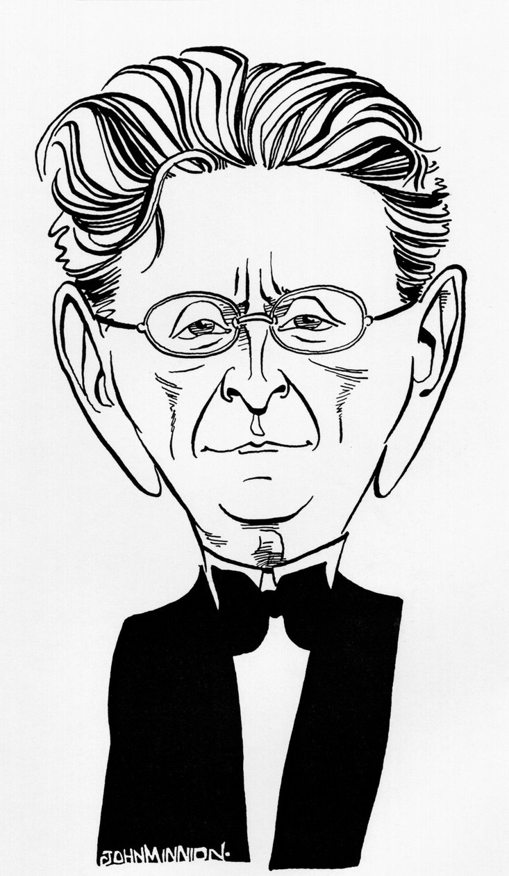 Alexander von Zemlinsky -caricatura de John Minnion