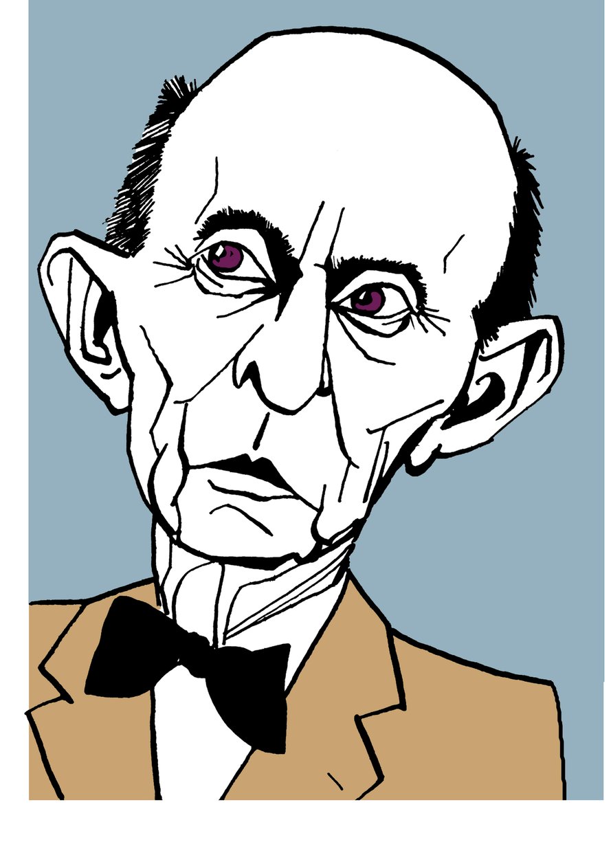 Arnold Schoenberg, caricatura de John Minnion