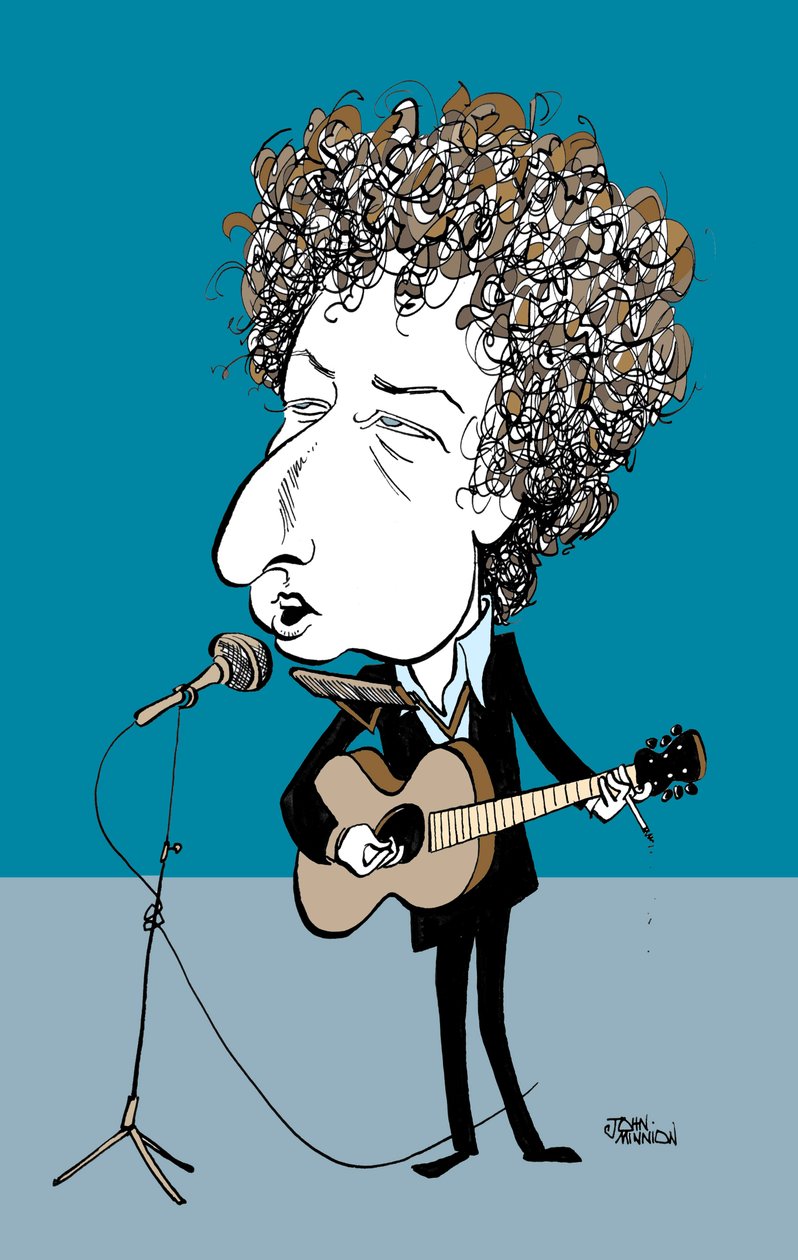 Bob Dylan (desenho) de John Minnion