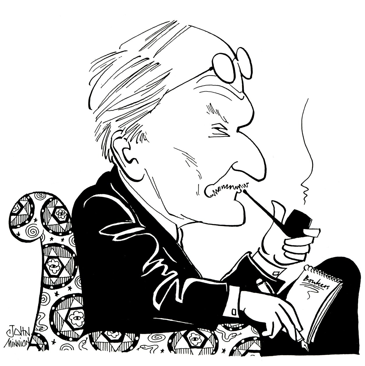 C G Jung, caricatura de John Minnion de John Minnion