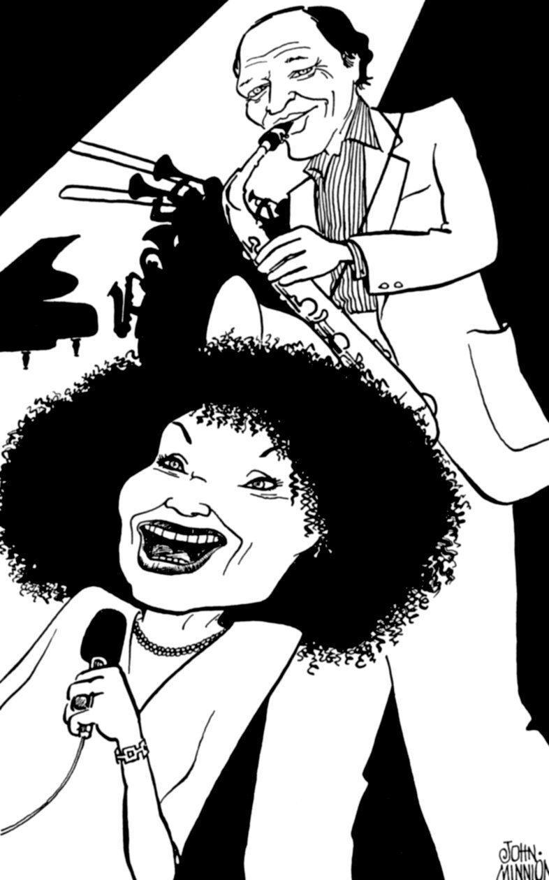 Cleo Laine e Sir John Dankworth Dame Cleo Laine, Lady Dankworth, nascida Clementina Dinah Campbell de John Minnion