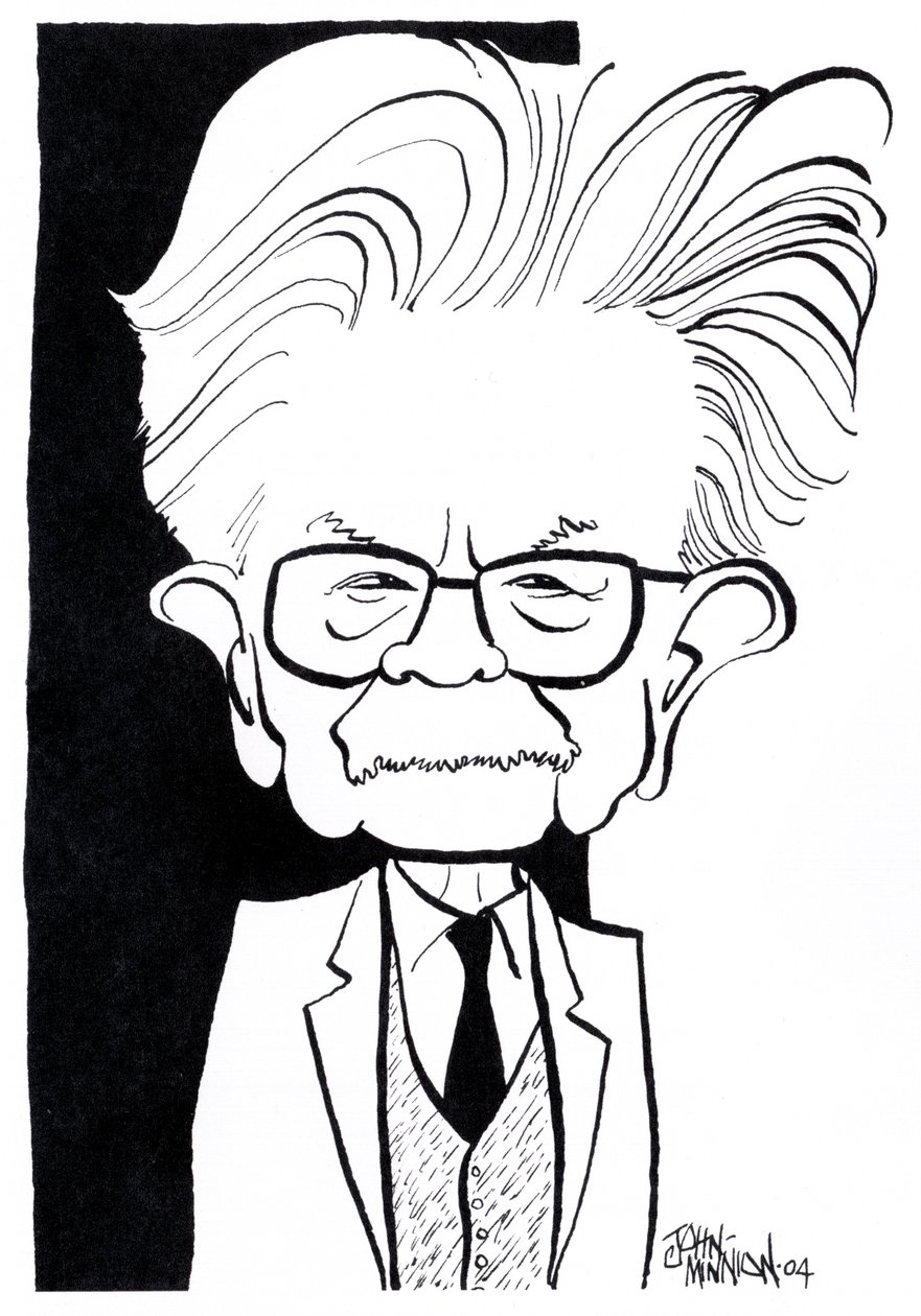 Elias Canetti, caricaturas de John Minnion