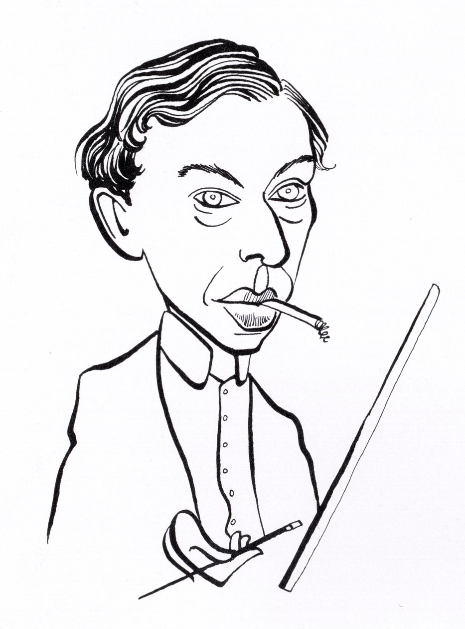 Ernst Ludwig Kirchner, caricatura de John Minnion