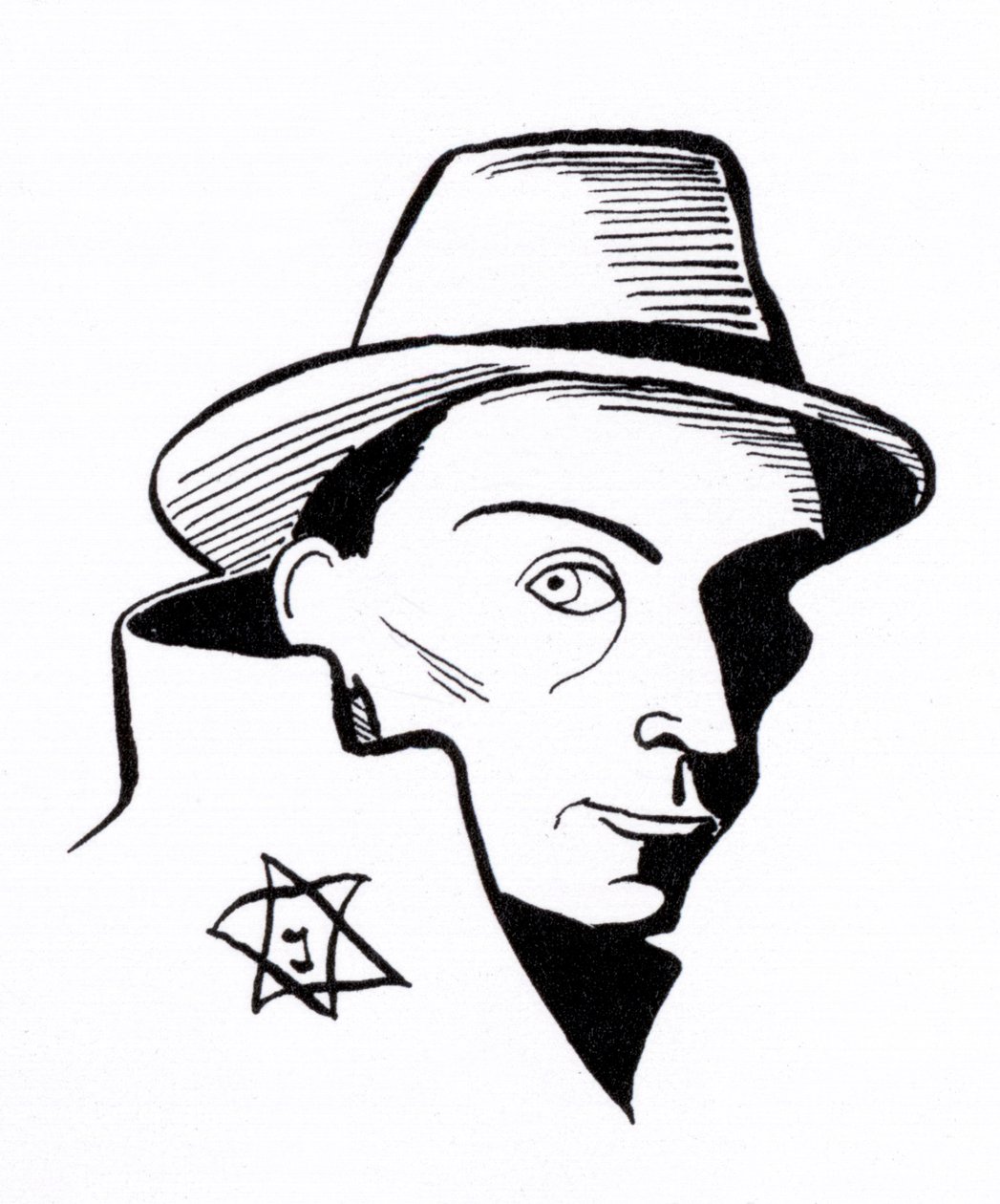 Felix Nussbaum, caricatura de John Minnion