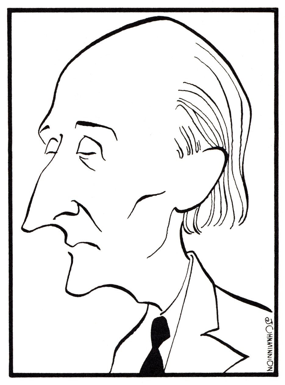 Frederick Delius - caricatura de John Minnion - compositor inglês - 29 de janeiro de 1862 - 10 de junho de 1934 de John Minnion