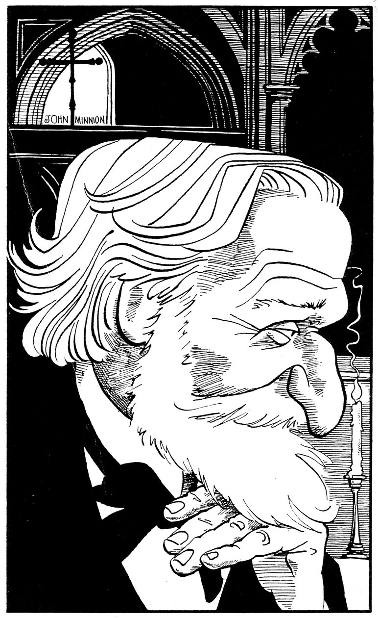 Giuseppe Verdi - retrato de perfil do compositor italiano, 9 ou 10 de outubro de 1813 - 27 de janeiro de 1901 de John Minnion