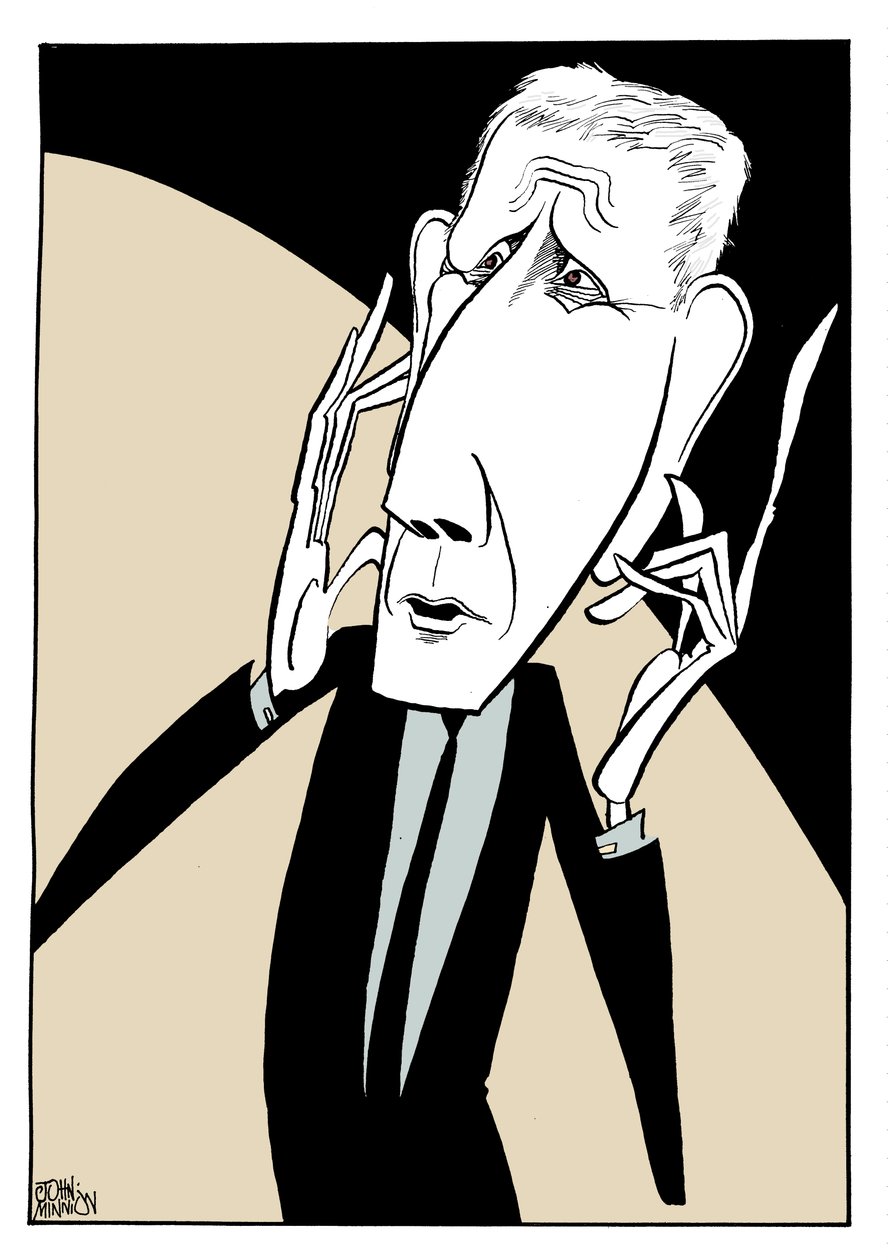 Jonathan Miller - caricaturas de John Minnion