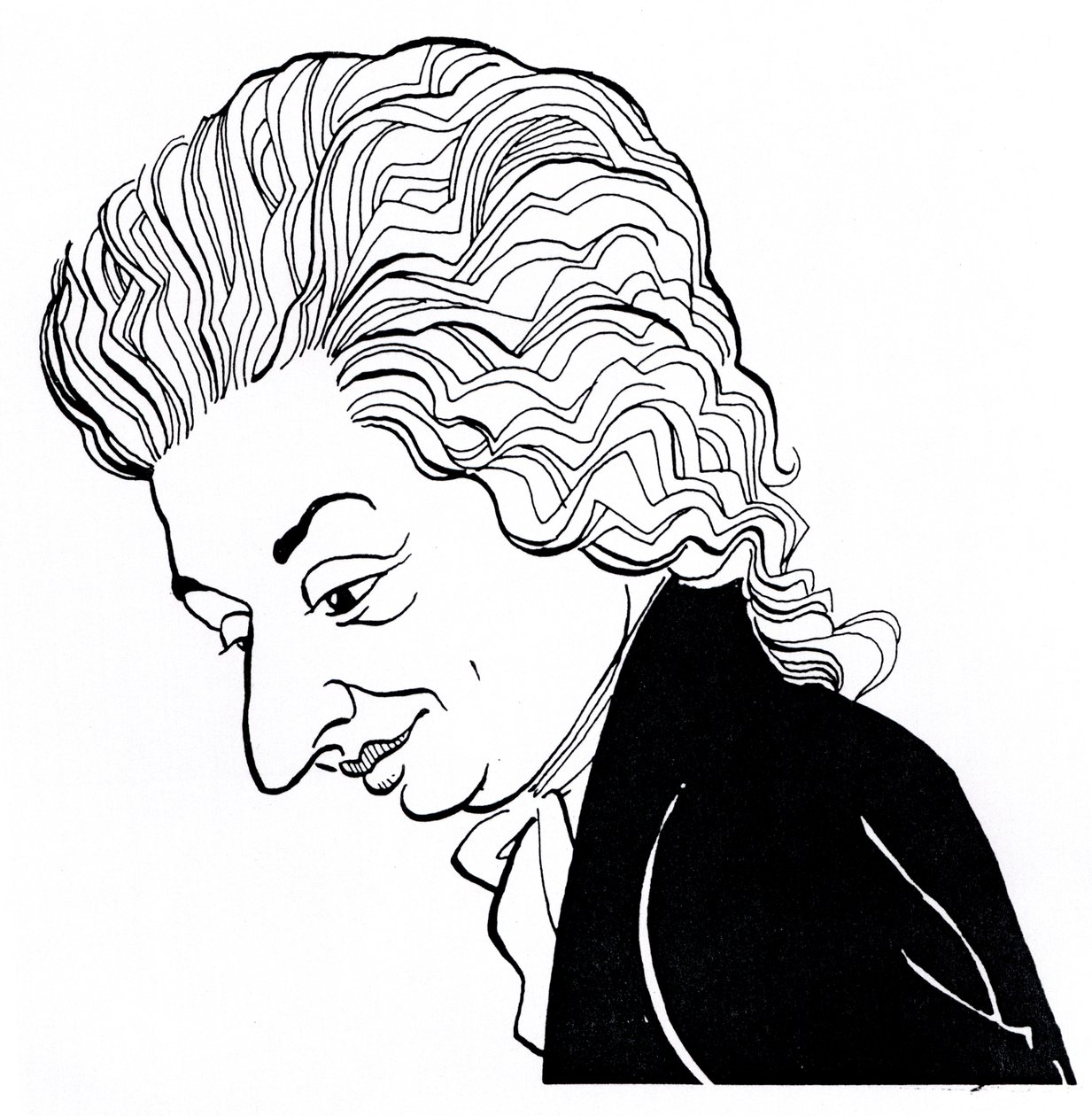 Wolfgang Amadeus Mozart - caricatura de John Minnion