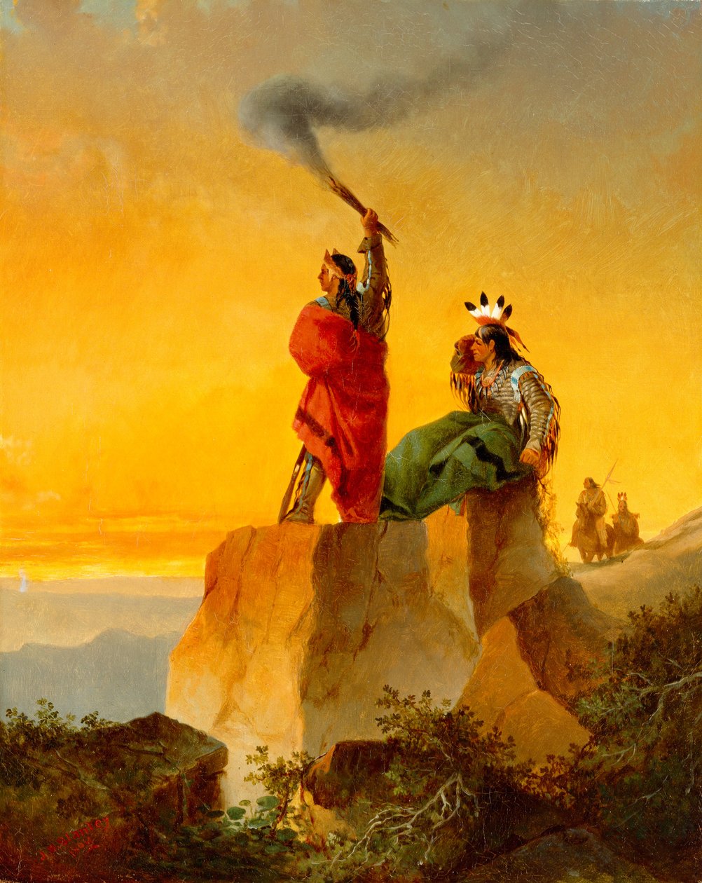 Telégrafo indiano, 1860 de John Mix Stanley