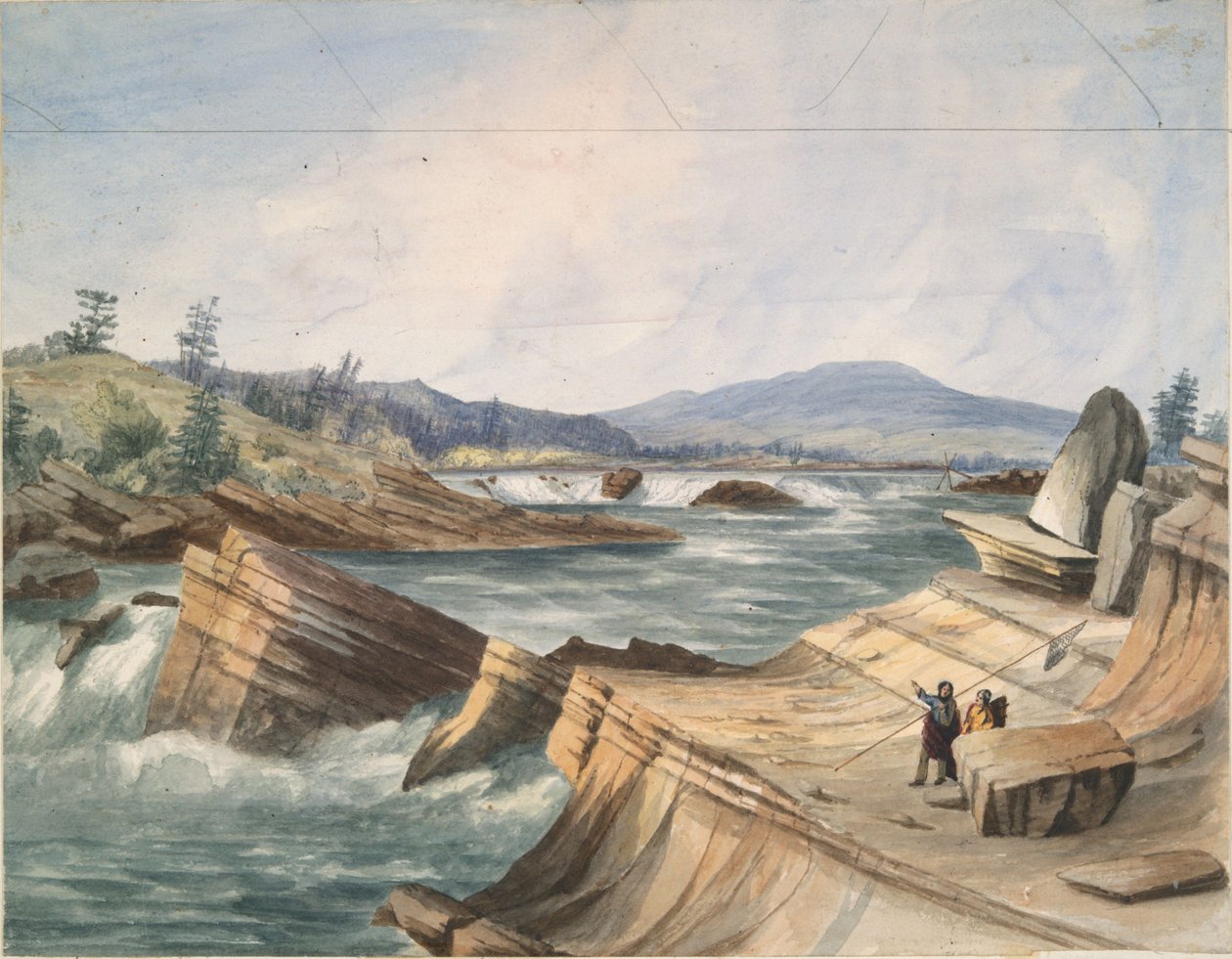 Kettle Falls, rio Columbia de John Mix Stanley