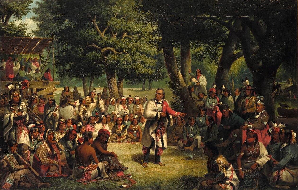 O Julgamento de Red Jacket de John Mix Stanley