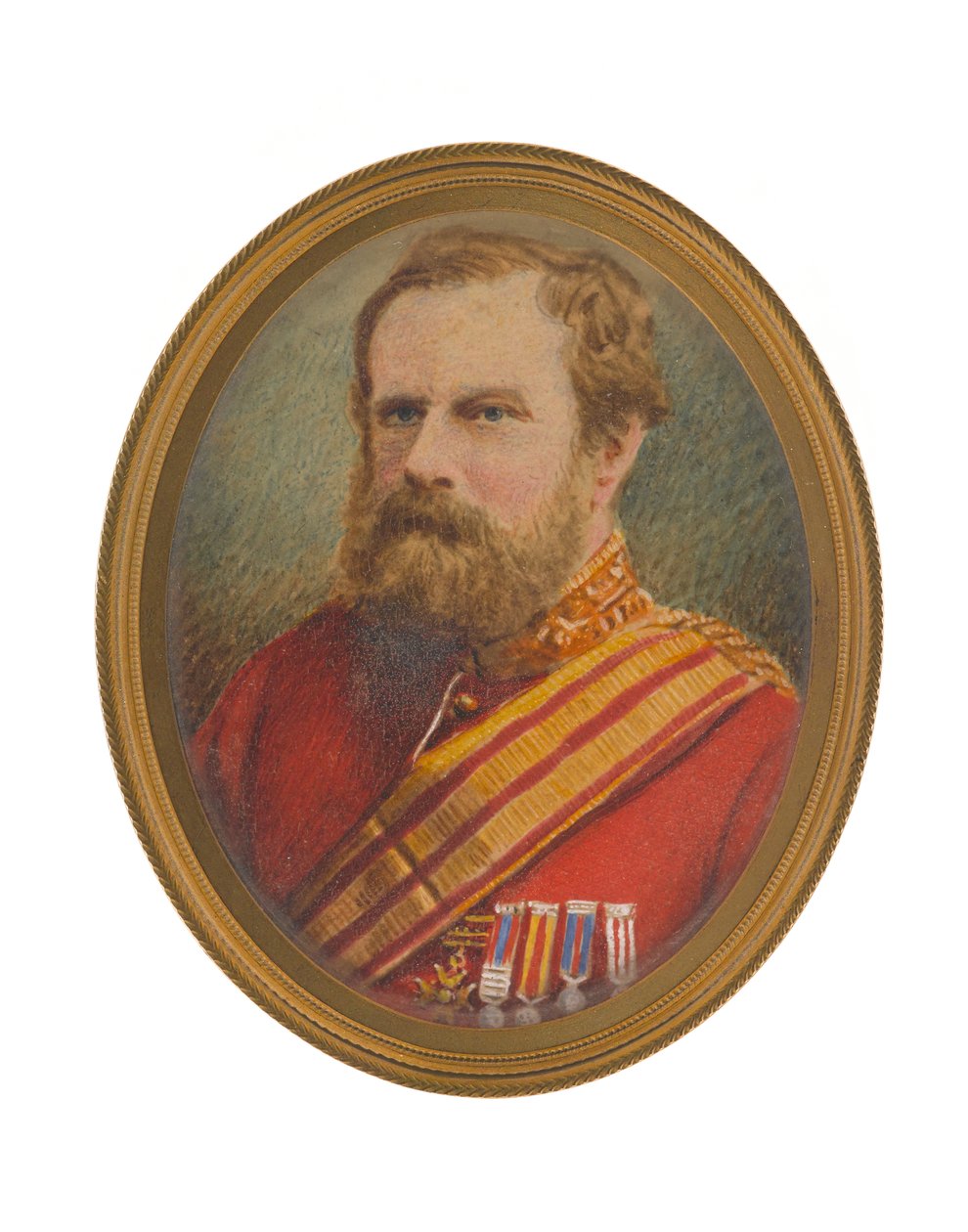 Tenente-General David Pott (1812-1881) em uniforme do pessoal de John Moffat