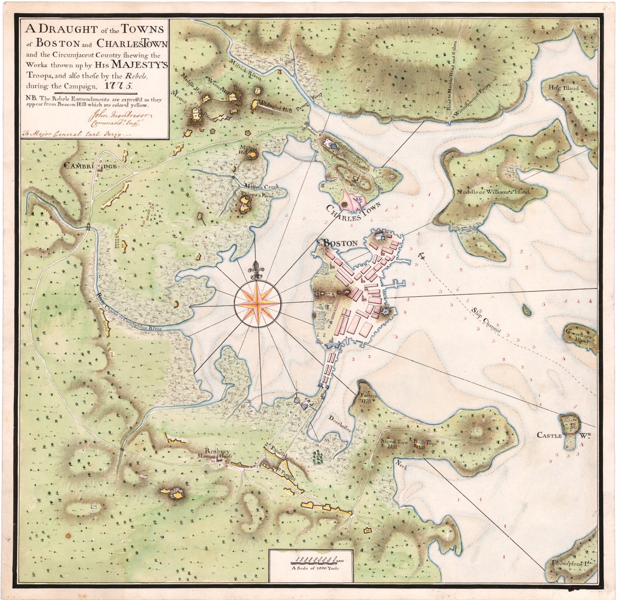 Um Mapa de Boston por Montresor de John Montresor