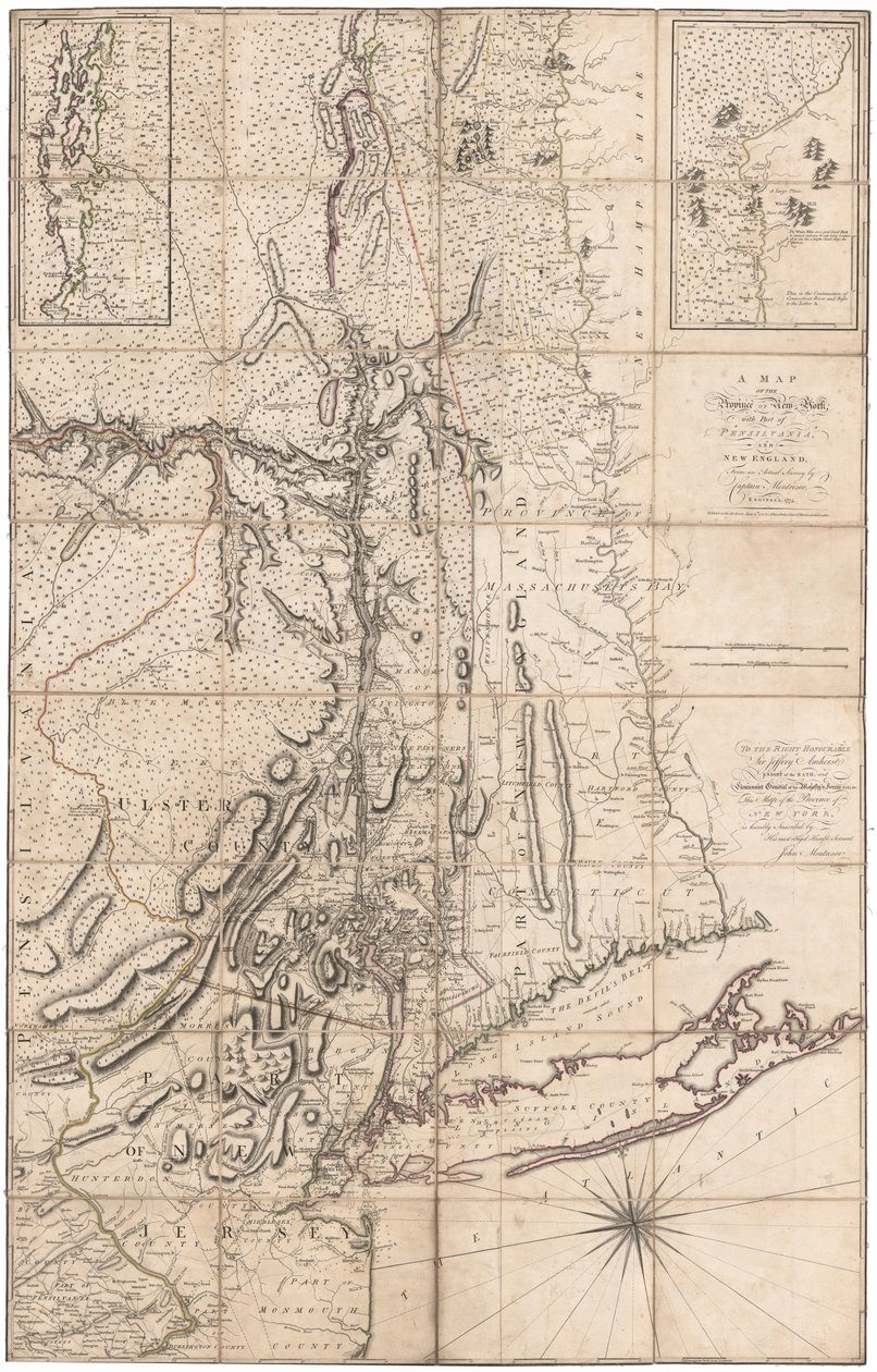 Um mapa de Nova Iorque por Montresor de John Montresor