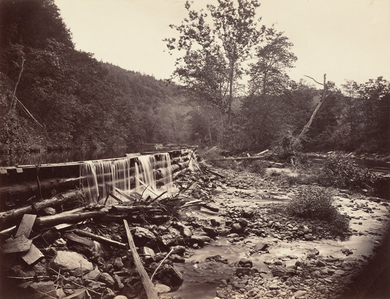 Broadheads Creeks, Delaware Water Gap, 1863. de John Moran