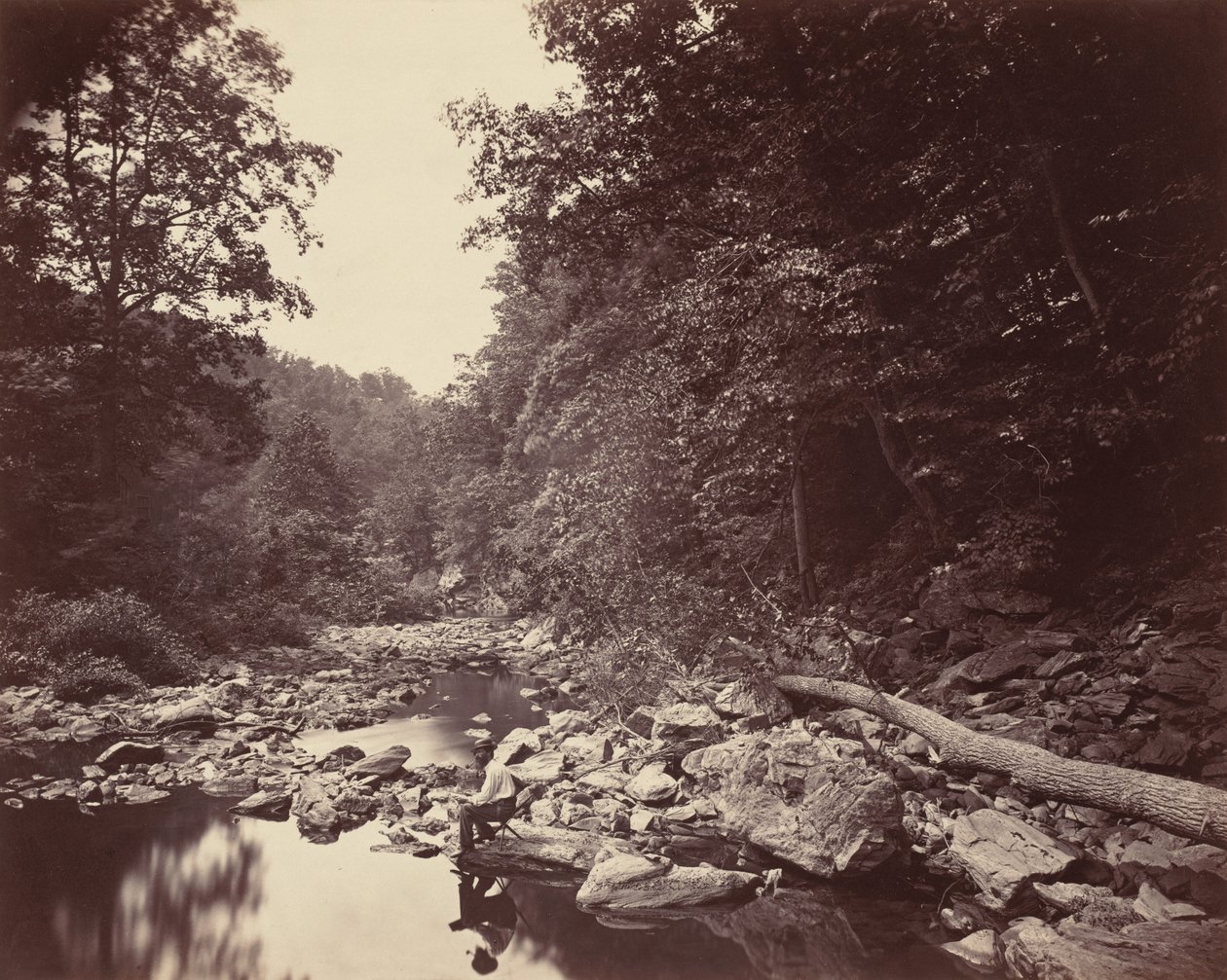 O Wissahickon Creek perto de Filadélfia de John Moran