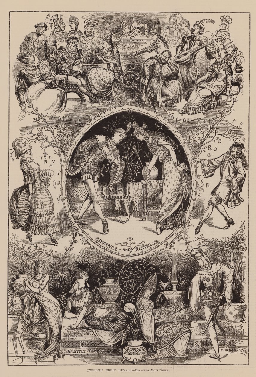 Revelações da Décima Segunda Noite (gravura) de John Moyr Smith