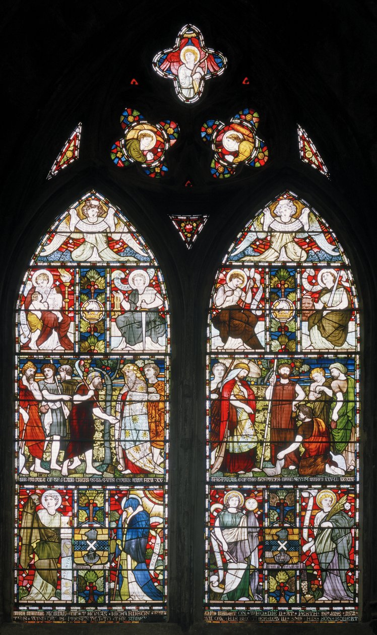 Paisley Abbey, Cottire & Co, atribuiu John Moyr Smith, Temperence, Fé etc, 1873 de John Moyr attr.to Smith