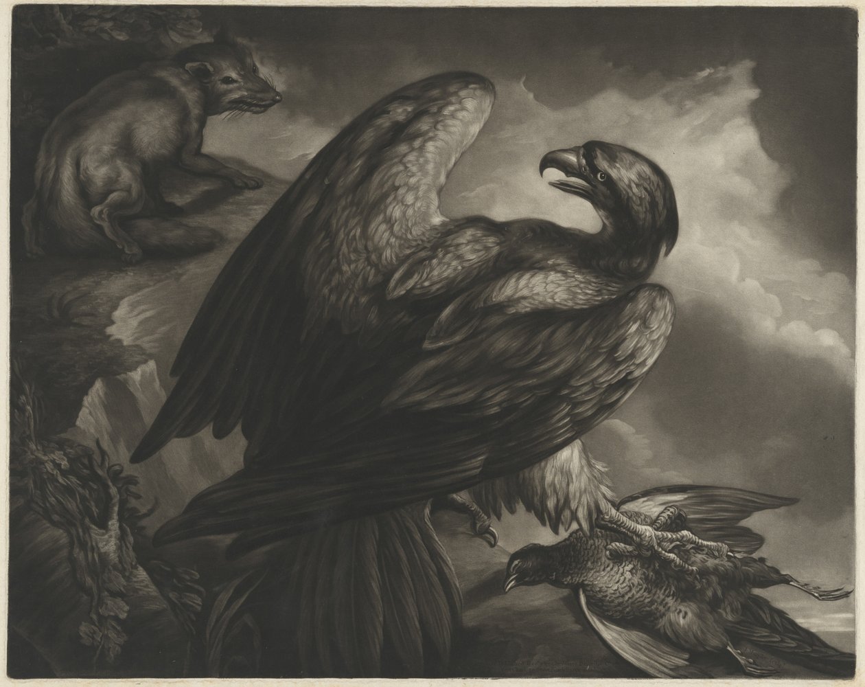 Águia e Raposa de John Murphy after James Northcote