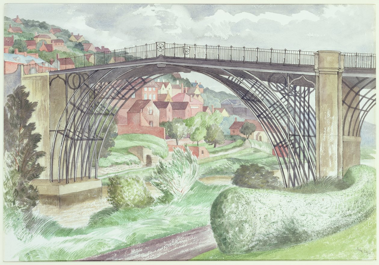 Ironbridge, Shropshire, c.1960 (wc no papel) de John Nash
