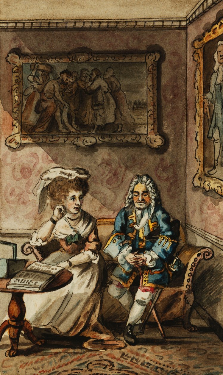 Um conjunto de doze ilustrações para Tristram Shandy, de John Nixon