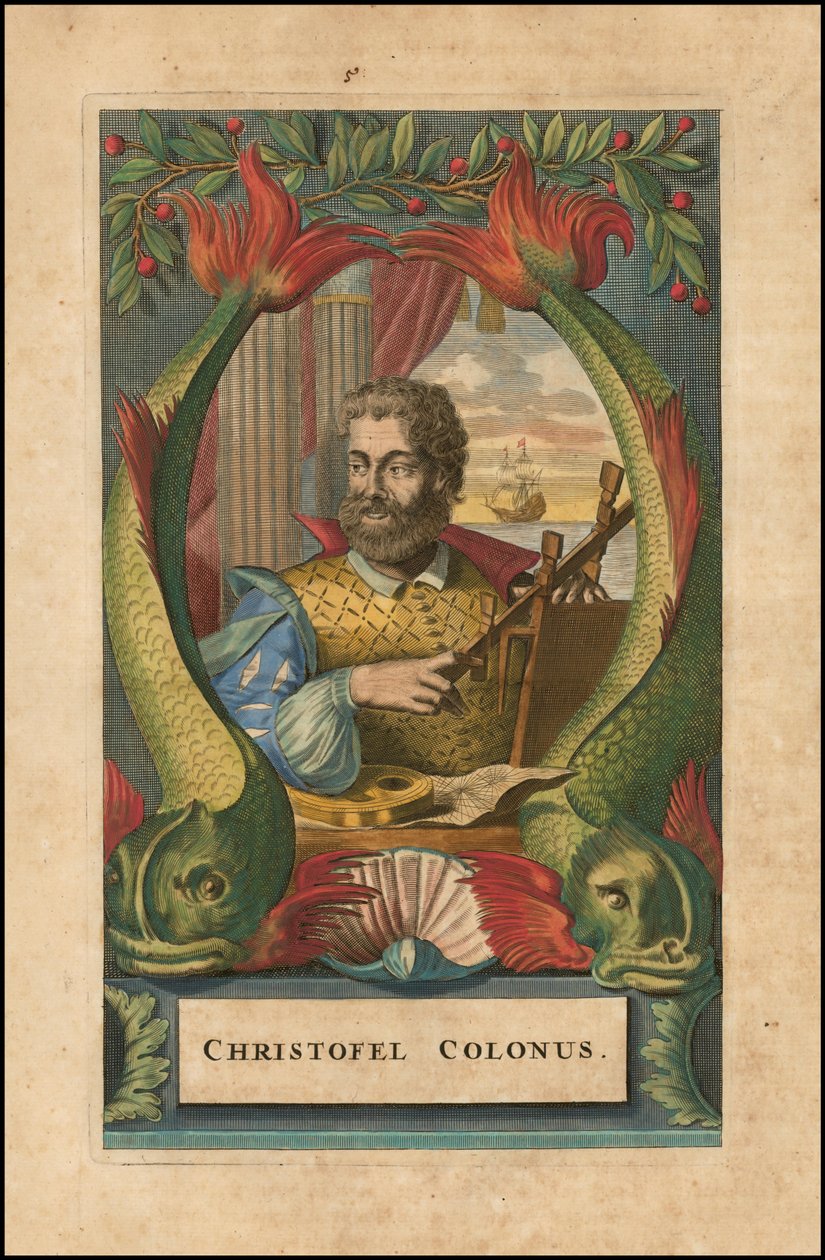 1671 retrato de Cristóvão Colombo por John Ogilby de John Ogilby